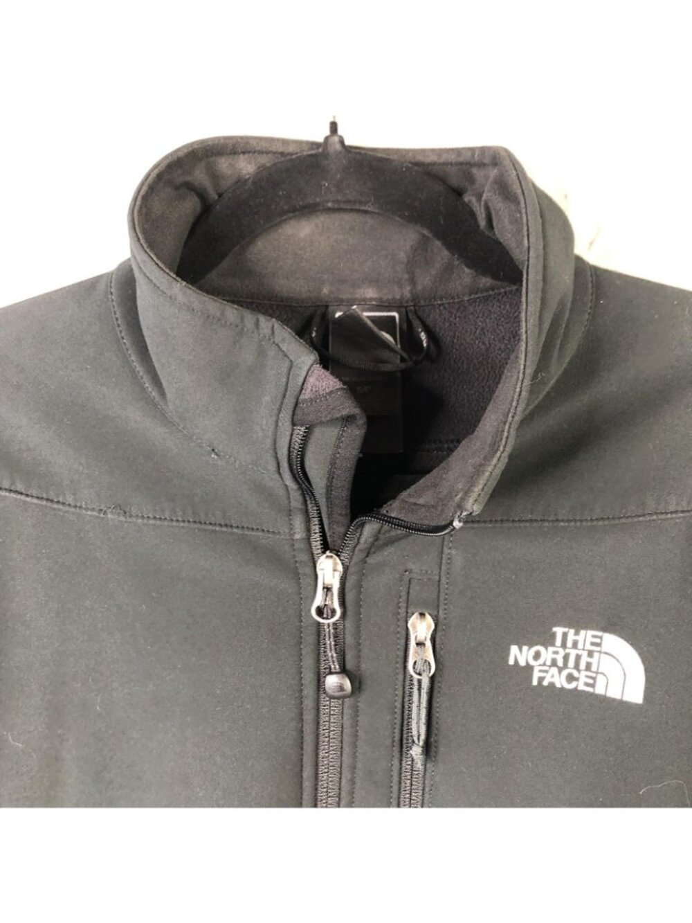 The North Face Softshell Jacket Mens Small Black Apex Full Zip Windbreaker - Picture 8 of 15